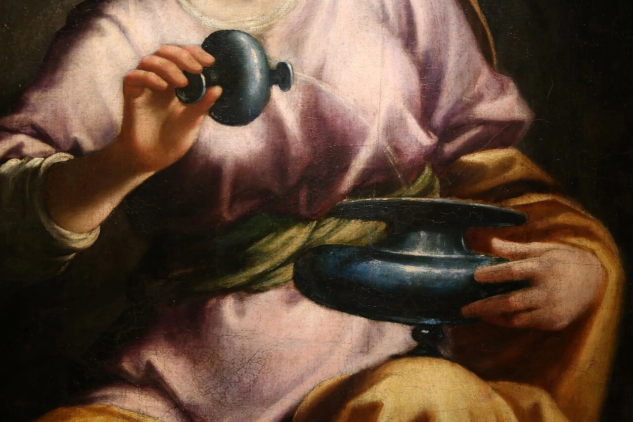 Aurelio Lomi - Le quattro virtù, la Temperanza, 1606, S. Michele in Borgo, Pisa, dettaglio